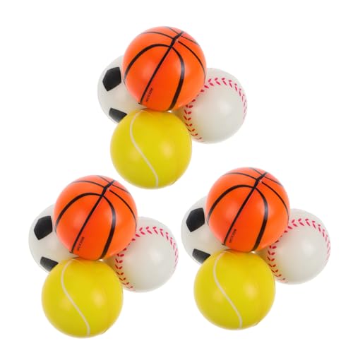 Kisangel 12 Stück Hüpfender Ball für kinderspielzeug Farbiges Fußball Stressball Basketball Mini-Sportbälle für Basketbälle Baseball- Pu Kisangel 12 Stück Hüpfender Ball für kinderspielzeug Farbiges Fußball Stressball Basketball Mini-Sportbälle für Basketbälle Baseball- Pu von Kisangel