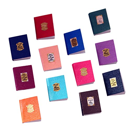 Kisangel 12 Stück Klassisches farbiges Buch Buch-Miniaturbausatz Puppenhaus-Miniaturbücher alte Bücher Ornamente für kinderspielzeug Mini-Bücher Mini House Accessory Papier Kisangel 12 Stück Klassisches farbiges Buch Buch-Miniaturbausatz Puppenhaus-Miniaturbücher alte Bücher Ornamente für kinderspielzeug Mini-Bücher Mini House Accessory Papier von Kisangel