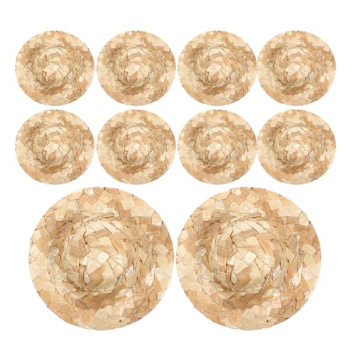 Kisangel 12 Stück Kleiner Hut DIY stütze gewebter Hut kleine Strohhüte für Schlüssel Mini-Craft-Hüte gewebter Bastelhut Puppenmütze selber Machen Mini-Hausverzierung Beige Kisangel 12 Stück Kleiner Hut DIY stütze gewebter Hut kleine Strohhüte für Schlüssel Mini-Craft-Hüte gewebter Bastelhut Puppenmütze selber Machen Mini-Hausverzierung Beige von Kisangel