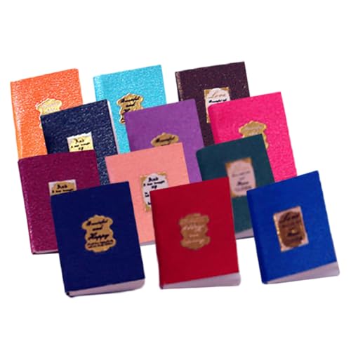 Kisangel 12 Stück Mini -Buchmodell Mini-Bücher Puppenhauszubehör Bücher, für Partys puppenhaus Buch Büchermodelle Bücher Modell beschichtetes Papier Kisangel 12 Stück Mini -Buchmodell Mini-Bücher Puppenhauszubehör Bücher, für Partys puppenhaus Buch Büchermodelle Bücher Modell beschichtetes Papier von Kisangel