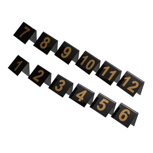 Kisangel 12 Stück Nummernschild Tatort-Halloween-Dekorationen Halloween-tatortdekorationen Tatortzelte Tatortmarkierungen Acryl Black von Kisangel