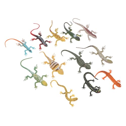 Kisangel 12 Stück Realistische Eidechsen Simulierte Geckos für Halloween Dekoration und Perfektes von Kisangel