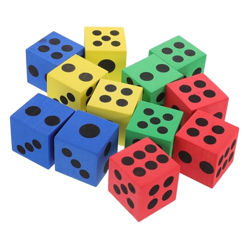 Kisangel 12 Stück Schaumstoffwürfel Für Leichte Und Farbenfrohe Lernwürfel Für Spiele Im Klassenzimmer Und Partys – Aktivitätsspiele 37 cm Große Würfel Kisangel 12 Stück Schaumstoffwürfel Für Leichte Und Farbenfrohe Lernwürfel Für Spiele Im Klassenzimmer Und Partys – Aktivitätsspiele 37 cm Große Würfel von Kisangel