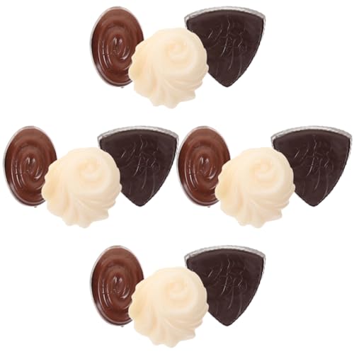 Kisangel 12 Stück Simuliertes Schokoladenpendel Simuliertes Schokoladendekor Dekorative Gefälschte Schokolade Simulation Schokolade Falsches Schokoladendekor Kleines Schokoladendekor PVC von Kisangel