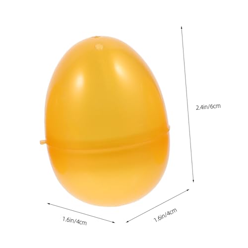 Kisangel 12 Stück Teiliges Goldene Kunststoff Eier Befüllbare Eier für Partydeko Wiederverwendbare Geschenkverpackung Kreative Geschenkbox für Themenfeiern von Kisangel