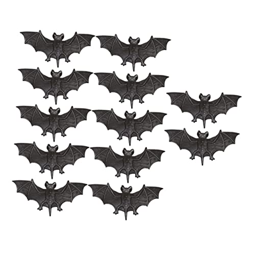 Kisangel 12 Stück Teiliges Halloween Deko Fledermaus aus Robustem Kunststoff Realistische Fledermaus Deko mit Lebensechten Details für Gruselige Partydekoration und DIY Bar und Kisangel 12 Stück Teiliges Halloween Deko Fledermaus aus Robustem Kunststoff Realistische Fledermaus Deko mit Lebensechten Details für Gruselige Partydekoration und DIY Bar und von Kisangel