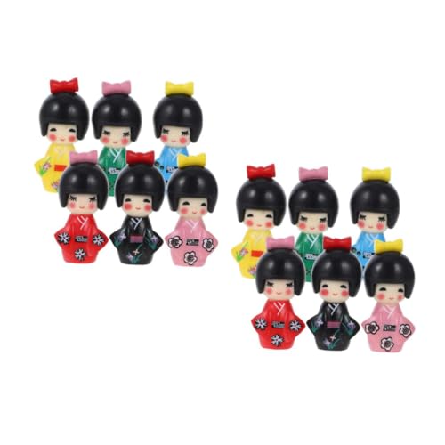 Kisangel 12 Stück Teiliges Kimono Puppen aus Solidem PVC Handbemalt Japanischer Stil Niedliche Haushaltsdekoration Langlebige Figur für Party und Kisangel 12 Stück Teiliges Kimono Puppen aus Solidem PVC Handbemalt Japanischer Stil Niedliche Haushaltsdekoration Langlebige Figur für Party und von Kisangel