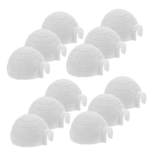 Kisangel 12 Stück Teiliges Mini Iglu Figuren Kunststoff Realistische Polare Landschaft Deko Iglu Modell Für Miniatur Garten Blumendeko Kisangel 12 Stück Teiliges Mini Iglu Figuren Kunststoff Realistische Polare Landschaft Deko Iglu Modell Für Miniatur Garten Blumendeko von Kisangel