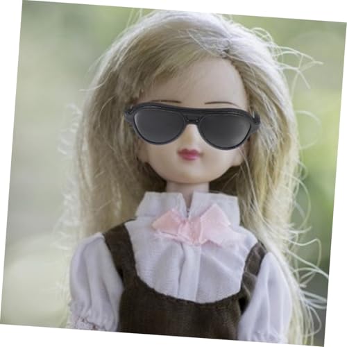 Kisangel 12 Stück Teiliges Mini Sonnenbrillen aus Kunststoff für Puppen Kreative und Vielseitige Puppenbrillen zum Basteln Kompatibel mit Verschiedenen Puppentypen Zubehör für von Kisangel
