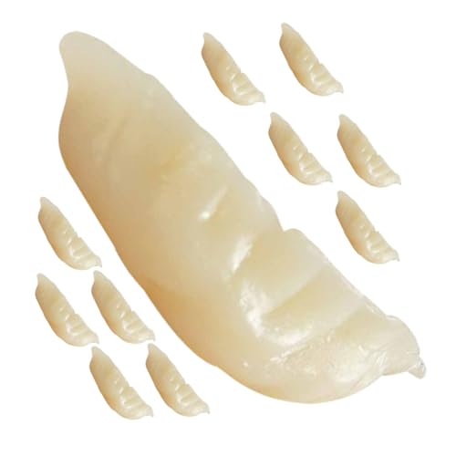 Kisangel 12 Stück Teiliges Mini Teigtaschen Realistische Stabile und Leichte Deko Fake Dumplings für Puppenhaus Restaurant und Food Display Wiederverwendbare Simulation Realistischer von Kisangel