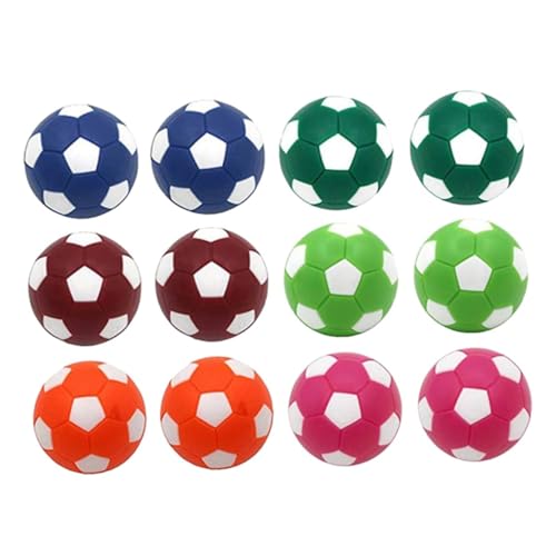 Kisangel 12 Stück Teiliges Mini Tischfußball Ball Bunte Kunststoff Ersatzbälle für Langlebig Farbintensiv für Tischkicker und Spielspaß Kisangel 12 Stück Teiliges Mini Tischfußball Ball Bunte Kunststoff Ersatzbälle für Langlebig Farbintensiv für Tischkicker und Spielspaß von Kisangel