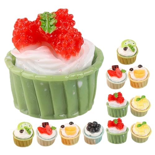 Kisangel 12 Stück Teiliges Miniatur Kuchendeko aus Resin Realistische Kleine Kunstkuchen Detailgetreue Tortendeko für Puppenhaus Büro Bäckerei und Festdekoration Kisangel 12 Stück Teiliges Miniatur Kuchendeko aus Resin Realistische Kleine Kunstkuchen Detailgetreue Tortendeko für Puppenhaus Büro Bäckerei und Festdekoration von Kisangel