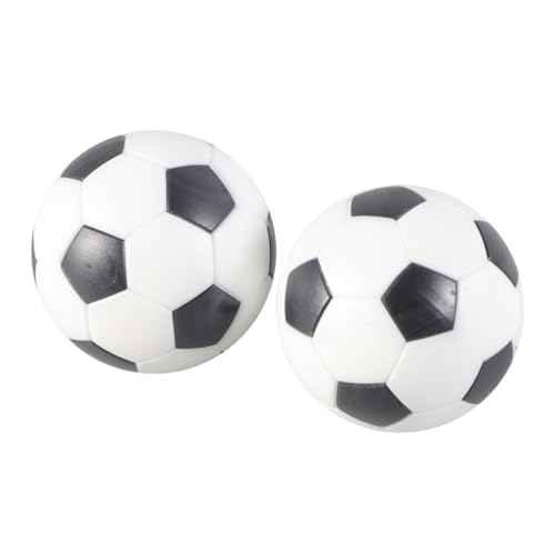 Kisangel 12 Stück Teiliges Tischfußball Ersatzbälle Bicolor Robuste Kunststoff Kugeln für Kickertisch Traditionelles Fußballmuster Geeignet für Standard Tischkicker und Intensives von Kisangel