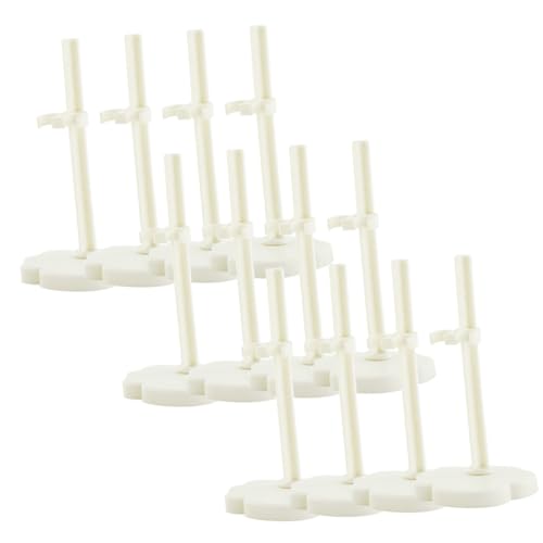 Kisangel 12 Stück Teiliges Weiße Puppenständer aus Stabilem Mini Figuren Halter für Sammler und rutschfeste Doll Stands zur Sicheren Präsentation von Puppen und Modellfiguren Kisangel 12 Stück Teiliges Weiße Puppenständer aus Stabilem Mini Figuren Halter für Sammler und rutschfeste Doll Stands zur Sicheren Präsentation von Puppen und Modellfiguren von Kisangel
