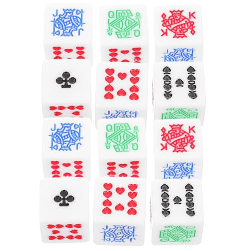 Kisangel 12 Stück Weiße Pokerfarbe Pokerwürfel Requisiten tragbare Spielequote einseitig Pokerwürfel-Requisite Spielwürfel Requisiten tragbare Würfelspiel-Requisite Acryl Kisangel 12 Stück Weiße Pokerfarbe Pokerwürfel Requisiten tragbare Spielequote einseitig Pokerwürfel-Requisite Spielwürfel Requisiten tragbare Würfelspiel-Requisite Acryl von Kisangel