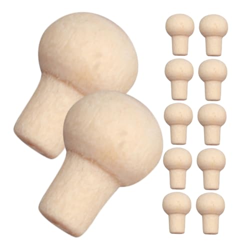 Kisangel 12 Stück Zubehör Für Puppenhäuser Miniatur Machen Winzig Klein DIY Zubehör Für Mini Puppenmöbel Mini-schubladengriffe Möbel Liefert Mini-möbelgriffe Mini-türgriffe Holz von Kisangel