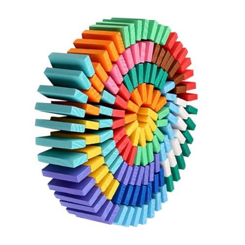 Kisangel 120Stücke Domino Blöcke Lernspielzeug Für Farbenfrohe Domino Spielblöcke Praktischen Fähigkeiten Und Intellektuellen Entwicklung Für Math Spiele von Kisangel