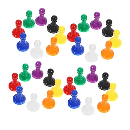 Kisangel 128 Stück Teiliges Buntes Kunststoff spielsteine Kleine Spielfiguren für Brettspiele und Schach Leichte Langlebige Spielmarkierer in Farben für Partys und Unterwegs von Kisangel