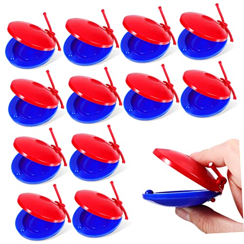 Kisangel 12Stücke Finger Castanets Für Musikinstrument Zur Rhythmusförderung Aus Hochwertigem Einfach Zu Bedienen Kleine Hände Farbenfroh Und Langlebig von Kisangel