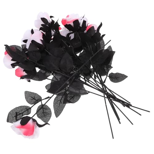 Kisangel 12Stücke Gruselige Halloween Kunstblumen mit Augen Künstliche Rosen für Kreative Dekorationen für Schreibtisch Fensterbank und Halloween Events Langlebig und Vielseitig Kisangel 12Stücke Gruselige Halloween Kunstblumen mit Augen Künstliche Rosen für Kreative Dekorationen für Schreibtisch Fensterbank und Halloween Events Langlebig und Vielseitig von Kisangel