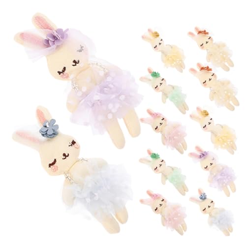 Kisangel 12Stücke Kaninchen Stofftiere Gefüllte Hasen Puppen Für DIY Weiche Hasen Kuscheltiere Vielseitig Einsetzbar Dekoration Oder Farben Erhältlich von Kisangel