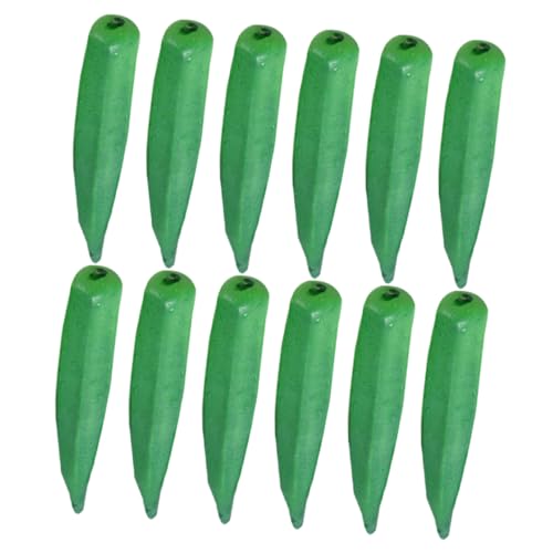 Kisangel 12Stücke Künstliche Okra Simulationsgemüse Für Küchendekoration Realistische Nachbildung Für Fotografie Und Lebendige Farben Langlebig Und Pflegeleicht Kisangel 12Stücke Künstliche Okra Simulationsgemüse Für Küchendekoration Realistische Nachbildung Für Fotografie Und Lebendige Farben Langlebig Und Pflegeleicht von Kisangel