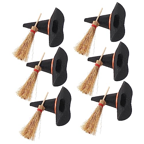 Kisangel 12Stücke Mini Hexenhüte und Mikro Besen für Puppenhaus Hochwertige Halloween Dekoration Lebendige Farben Angenehm zu Berühren für Kreative Miniatur Landschaften Kisangel 12Stücke Mini Hexenhüte und Mikro Besen für Puppenhaus Hochwertige Halloween Dekoration Lebendige Farben Angenehm zu Berühren für Kreative Miniatur Landschaften von Kisangel