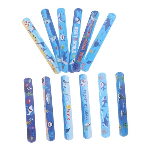 Kisangel 12stücke Schnapparmbänder Im -stil Bunte Cartoon-armbänder Für Junge Mädchen Für Geburtstagsfeiern Und Feste Slap Armbänder Mit Ozeanmotiven von Kisangel