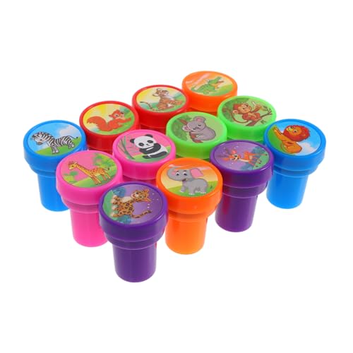 Kisangel 12Stücke Waschbare Tier Stempel für Selbstfärbend Klassenzimmer und Kreative Bastelarbeiten Zubehör für Geburtstagsfeiern und Belohnungen Kisangel 12Stücke Waschbare Tier Stempel für Selbstfärbend Klassenzimmer und Kreative Bastelarbeiten Zubehör für Geburtstagsfeiern und Belohnungen von Kisangel