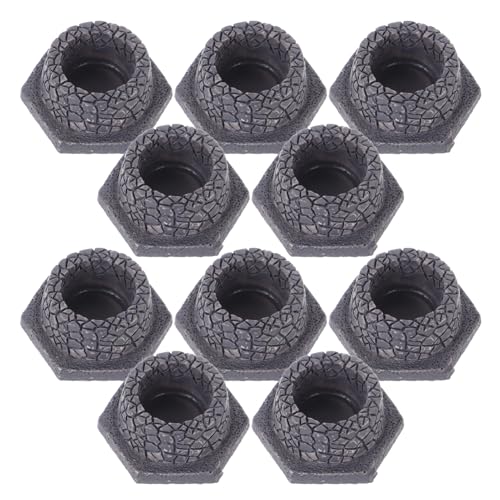 Kisangel 12Stücke Wasserbrunnen Dekoration Für Mikro Landschaften Exquisite Handwerkskunst Für Garten Zuhause Und Büro Für DIY Feenhandwerk Und Mini Puppenhaus Dekoration von Kisangel
