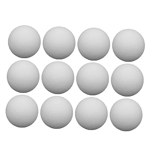 Kisangel 12St Tischfußballbälle Ersatzbälle Minibälle Tischspielbälle ersetzen Mini-Kugel Zubehör Tischtennis Weiß von Kisangel