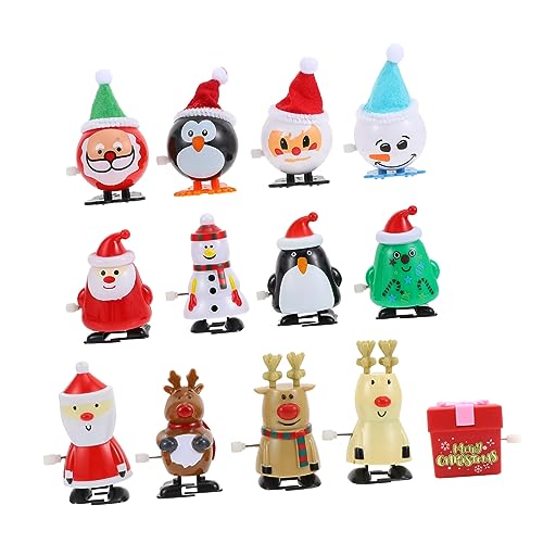 Kisangel 13 Stück Teiliges Set Weihnachtsaufziehspielzeug Santa Claus mit Uhrwerk Mini Wind Up Figuren für Weihnachtsdeko und Party Mechanische Laufspielzeuge als Festliche Geschenkideen Kisangel 13 Stück Teiliges Set Weihnachtsaufziehspielzeug Santa Claus mit Uhrwerk Mini Wind Up Figuren für Weihnachtsdeko und Party Mechanische Laufspielzeuge als Festliche Geschenkideen von Kisangel