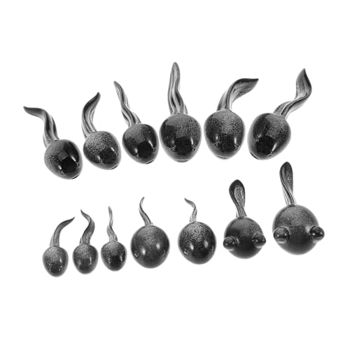 Kisangel 13Stücke Kaulquappen Figuren aus Harz Niedliche Wasserdekorationen für Teich und Terrassendekoration für Aquarium und Kreative von Kisangel