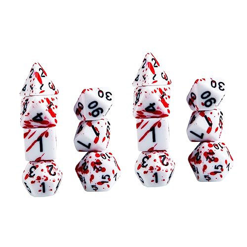 Kisangel 14 Stück Teiliges Blutwürfel Opaque Rollenspiel für Brettspiele Einzigartiges Design für Partys Camping und Spieleabende Gaming Dices für Altersgruppen Kisangel 14 Stück Teiliges Blutwürfel Opaque Rollenspiel für Brettspiele Einzigartiges Design für Partys Camping und Spieleabende Gaming Dices für Altersgruppen von Kisangel