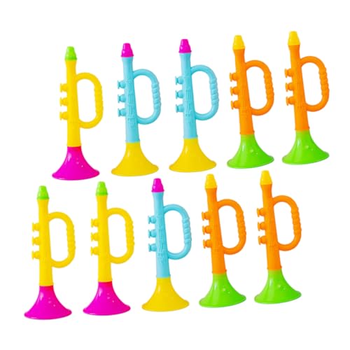 Kisangel 14 Stück Teiliges Horn Bunte Plastik Trompeten Wiederverwendbar Leicht und Tragbar als Football Horn und Noisemaker für Sportveranstaltungen und Party Aktionen von Kisangel