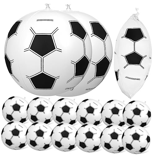 Kisangel 15 Stück Aufblasbarer Wasserball Schwimmbad Fußball Schwebend Federnd Sommer Wasserspielzeug Größe Strand-billardball Aufblasbarer Ball Für Den Strand Sommer-pool-wasserbälle Pvc von Kisangel