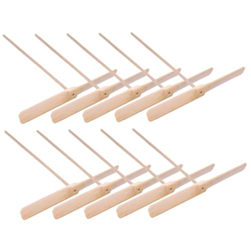 Kisangel 15 Stück Bambus-Libellen- fliegendes für mit Hand reiben Fliegende Spielzeuge Holz Fliegende Libelle Libellenspielzeug hölzern von Kisangel