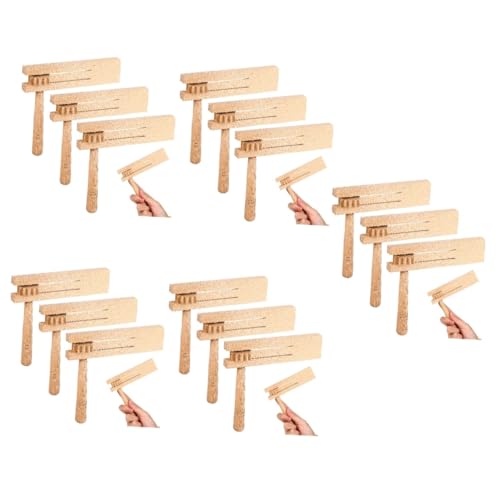 Kisangel 15 Stück Holzratsche Traditionelles Orff Musikinstrument Pädagogisch Sicher für Kleine Drehbare Ratsche für Familienfeiern Sportveranstaltungen und Partys Kisangel 15 Stück Holzratsche Traditionelles Orff Musikinstrument Pädagogisch Sicher für Kleine Drehbare Ratsche für Familienfeiern Sportveranstaltungen und Partys von Kisangel