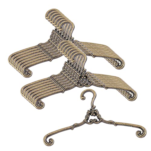 Kisangel 15 Stück Miniatur Kleiderbügel für Puppen Teiliges aus Antikem Metall Lifelike Hänger für Puppenkleidung für DIY Puppenhaus und Spielzeugzimmer Kisangel 15 Stück Miniatur Kleiderbügel für Puppen Teiliges aus Antikem Metall Lifelike Hänger für Puppenkleidung für DIY Puppenhaus und Spielzeugzimmer von Kisangel