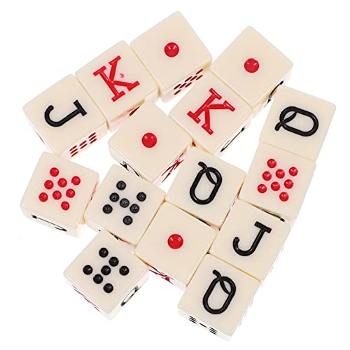 Kisangel 15 Stück Poker Würfel Brief Sechs Party Trick Poker-würfelspiel Farbig Einseitig Jumbo Alphabet Lügner Pokerwürfel Lassen Gerundet Farbe Groß Lustig Würfelrequisiten Für Leer Acryl von Kisangel