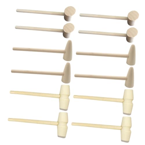 Kisangel 15 Stück Teiliges Mini Holzhammer für Leicht und Sicher mit Polierter Oberfläche Multifunktional Kuchenhammer Fördert Handkoordination für Jungen und Mädchen Ab Jahren Kisangel 15 Stück Teiliges Mini Holzhammer für Leicht und Sicher mit Polierter Oberfläche Multifunktional Kuchenhammer Fördert Handkoordination für Jungen und Mädchen Ab Jahren von Kisangel