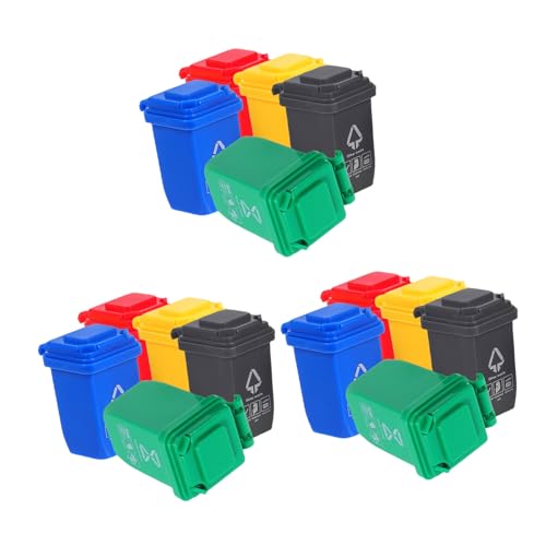 Kisangel 15 Stück Teiliges Miniatur-mülleimer Geöffnetem Deckel Realistisches Puppenhaus Abfallbehälter Modell Stabiler Desktop-mülleimer für Rollenspiele und Kleine Szenerien Kisangel 15 Stück Teiliges Miniatur-mülleimer Geöffnetem Deckel Realistisches Puppenhaus Abfallbehälter Modell Stabiler Desktop-mülleimer für Rollenspiele und Kleine Szenerien von Kisangel