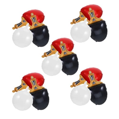 Kisangel 15 Stück Teiliges Sportliche Tischtennis Ballon Dekoration Wiederverwendbare Aluminiumfolie Pingpong Ball Schläger Leicht Tragbar für Sportpartys Schulveranstaltungen Karneval und Kisangel 15 Stück Teiliges Sportliche Tischtennis Ballon Dekoration Wiederverwendbare Aluminiumfolie Pingpong Ball Schläger Leicht Tragbar für Sportpartys Schulveranstaltungen Karneval und von Kisangel