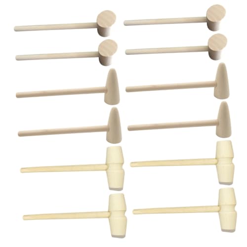 Kisangel 15 Stück Teiliges aus Holzspielzeug Hämmern für Kleine Mallets für Kreative Spiele und Handtraining für Jungen Hochwertigem Holz Gefertigt Kisangel 15 Stück Teiliges aus Holzspielzeug Hämmern für Kleine Mallets für Kreative Spiele und Handtraining für Jungen Hochwertigem Holz Gefertigt von Kisangel