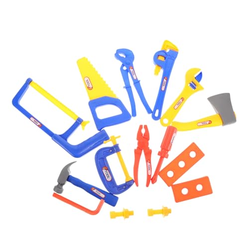 Kisangel 15-teiliges Set Schraube Baukostüm Für Für Kleinkinder Spielzeugwerkzeuge Baukostüm Für Kleinkinder -werkzeuggürtel Kleinkindspielzeug Plastik von Kisangel
