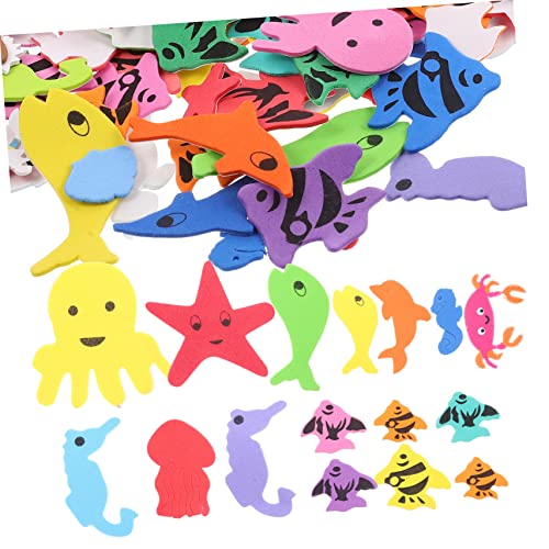 Kisangel 150 Stück Meerestier Aufkleber Klebefolie Ozeanleben Aufkleber für Scrapbooking Dekoration und Lernspielzeug für Meereslebewesen von Kisangel