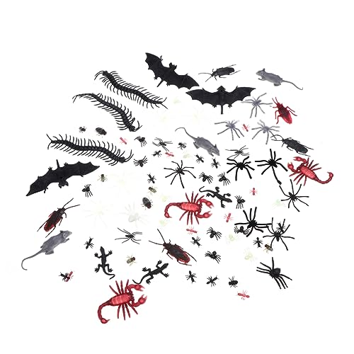 Kisangel 150Stücke Teiliges Simulation Insekten Lustige Streiche und Halloween Deko für Erwachsene Realistische Spinnen Skorpione für Partys und Scherze von Kisangel