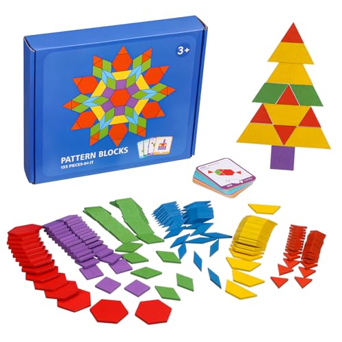 Kisangel 155 STK. Tangram-Puzzle Blockrätsel Bildungsspielzeug Vorschulspielzeug Holzpuzzle Lernen Musterblöcke aus Holz Holzformen hölzern Kisangel 155 STK. Tangram-Puzzle Blockrätsel Bildungsspielzeug Vorschulspielzeug Holzpuzzle Lernen Musterblöcke aus Holz Holzformen hölzern von Kisangel