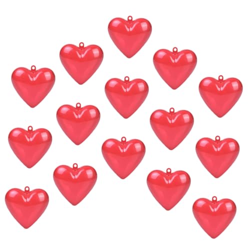 Kisangel 15Stücke Herzförmige Transparente Bonbonboxen Für Valentinstag Aufbewahrungsschachteln Mit Deckel Für Partys Und Dekoration von Kisangel