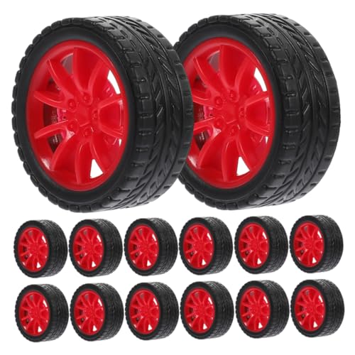 Kisangel 15Stücke Spielzeugautos DIY Bastelräder Zubehör für Rc Autos Langlebig und Sturzsicher und Kreative Modelle von Kisangel
